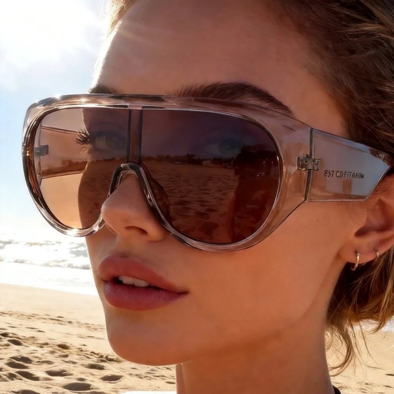 Sunglasses Oversized Square - One Piece Oversize Shield Sunglasses for