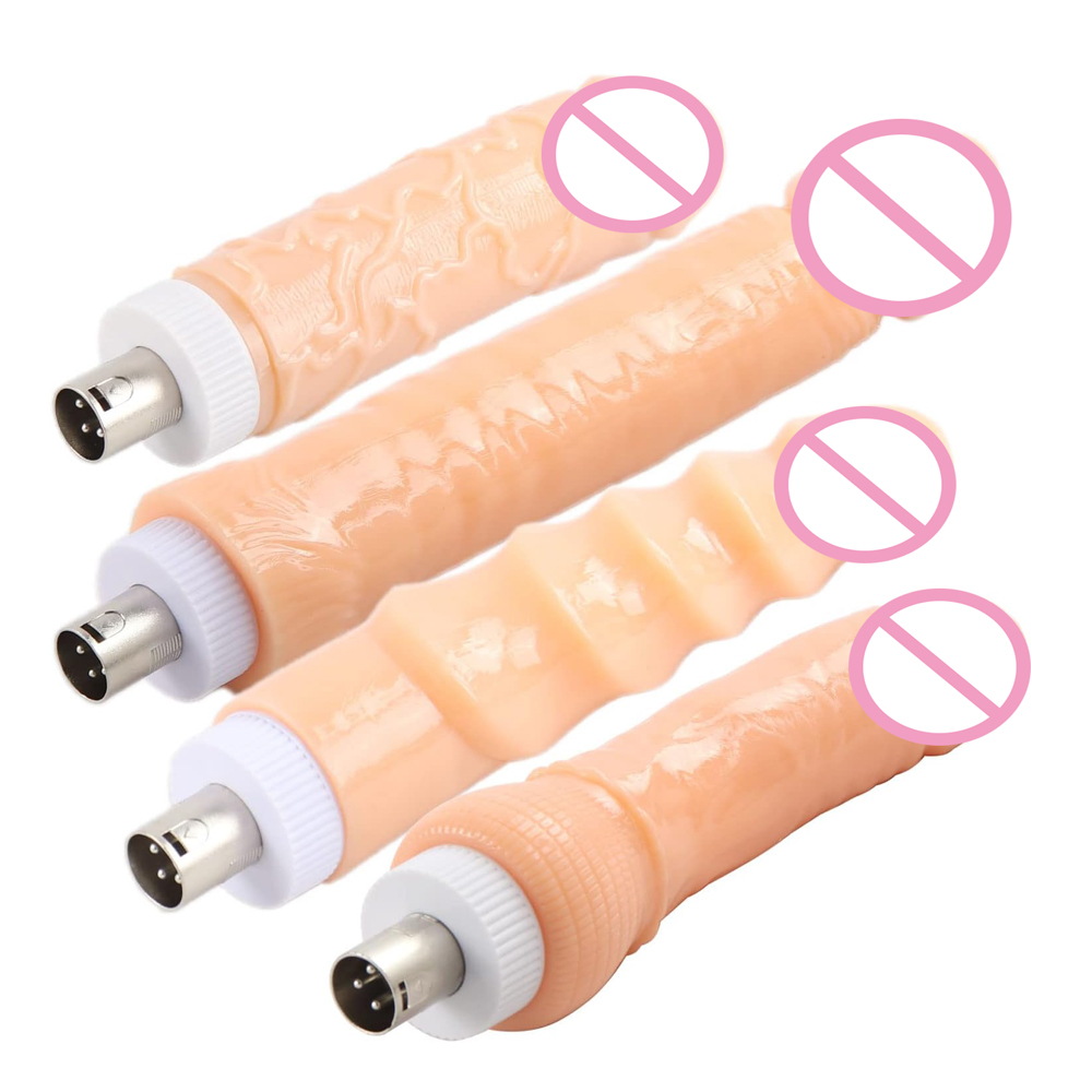 Women Accessories Combo - 4pcs Sex Machine 3XLR Attachments Realistic
