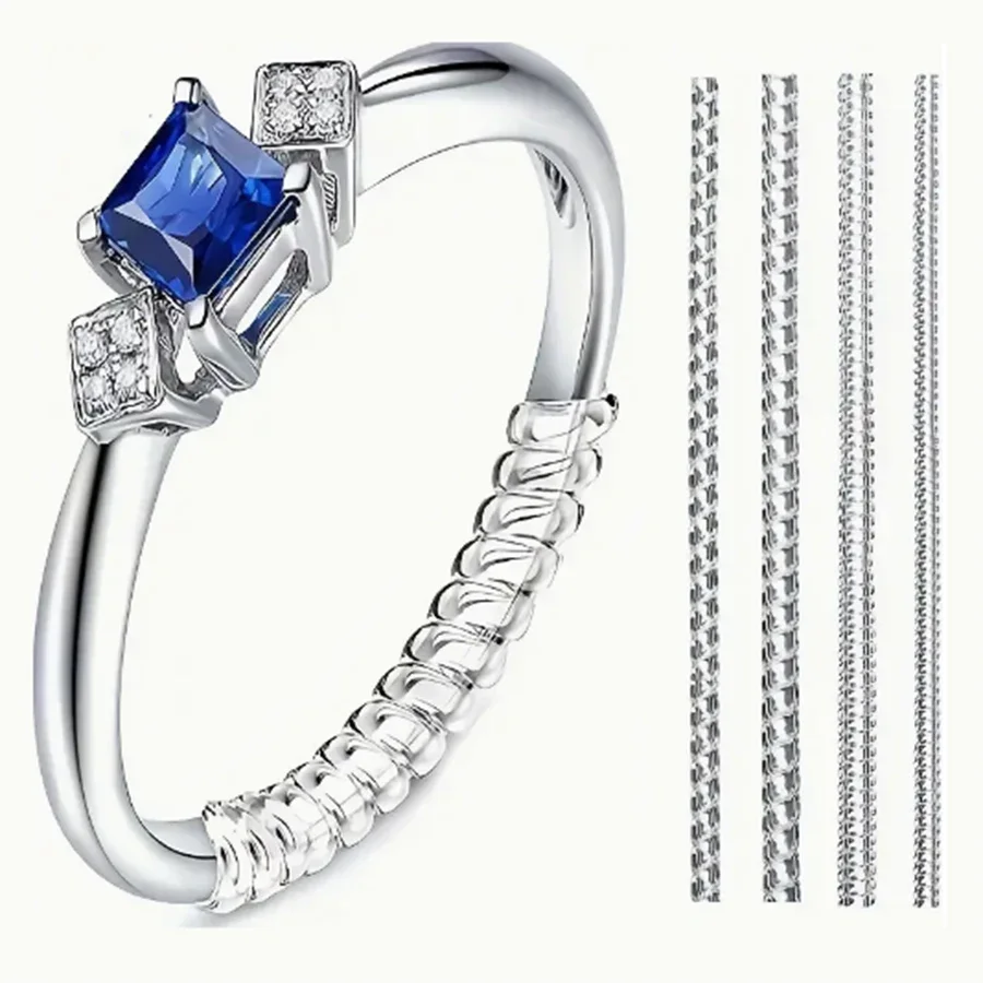 Ring Set Adjustable - 4/8pcs-Ring Size Adjuster-Invisible Ring Protector, suitable