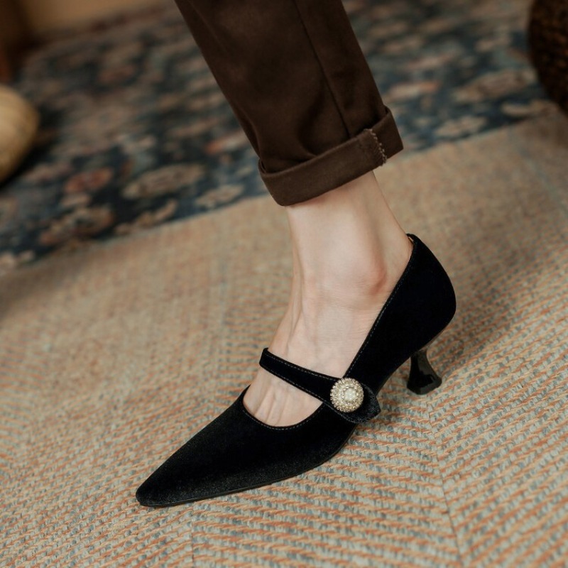 Wine Red Pointed Toe Mary Jane - огляд і ціна Women'S Shoes And Accessories