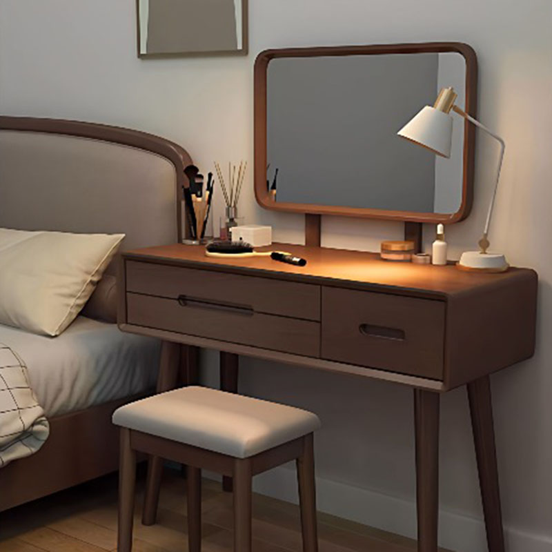 Mirror Desk Vanity Table Stool - огляд і ціна Women Accessories Drawer