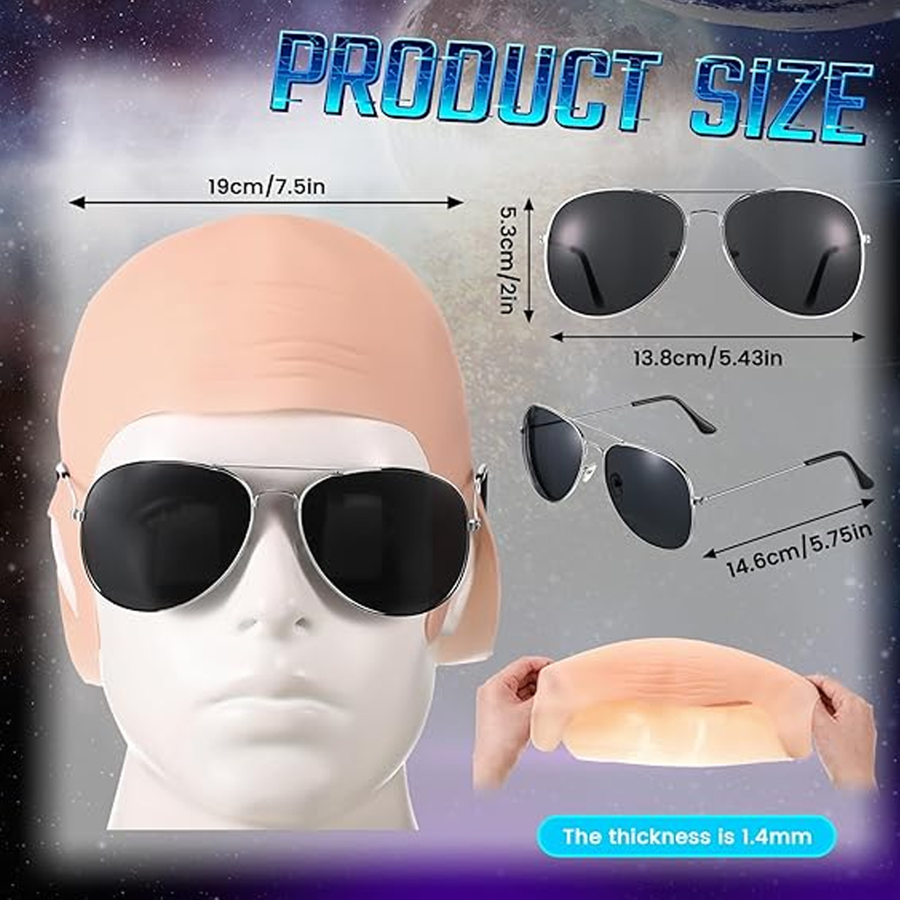 4 Pcs Bald Caps Set Makeup Bal - огляд і ціна Women Accessories Combo