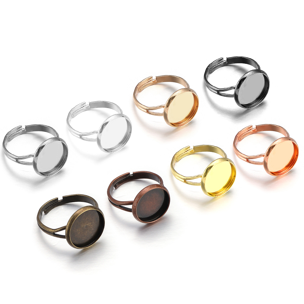 10Pcs/Lot Adjustable Blank Rin - огляд і ціна Ring Set Adjustable