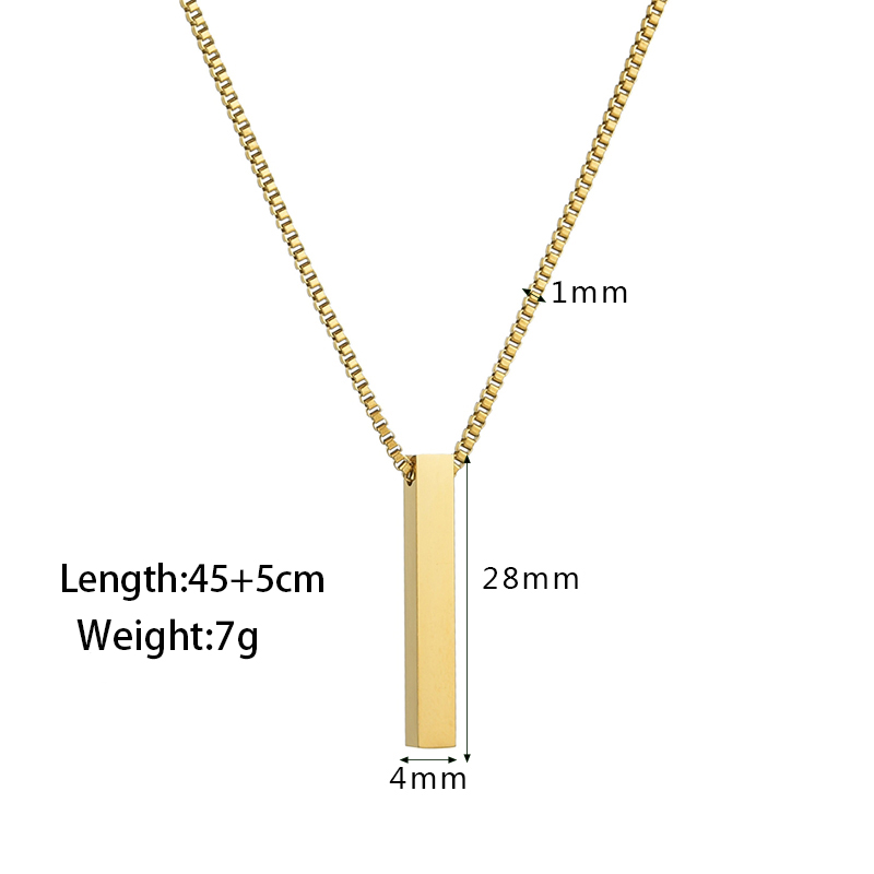 Four Sides Engraving Name Date - огляд і ціна Women Accessories Gift Box