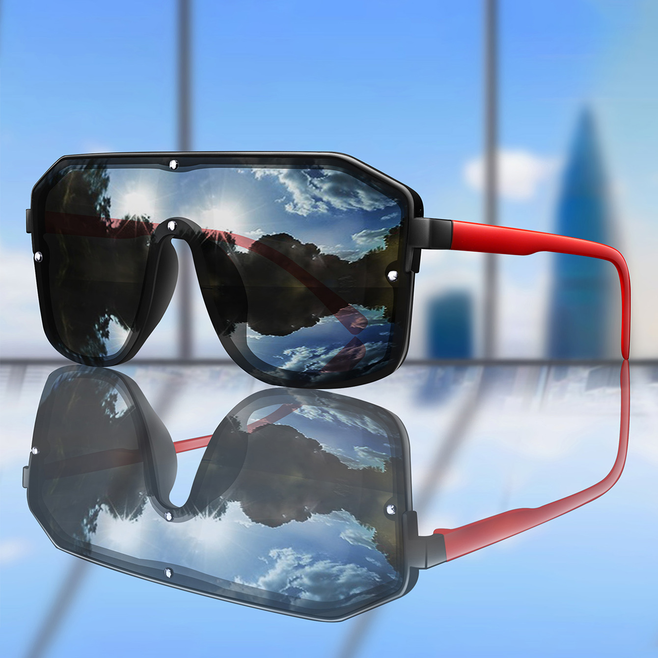 New Brand Square Big Frame Sun - огляд і ціна Sunglasses Oversized Square