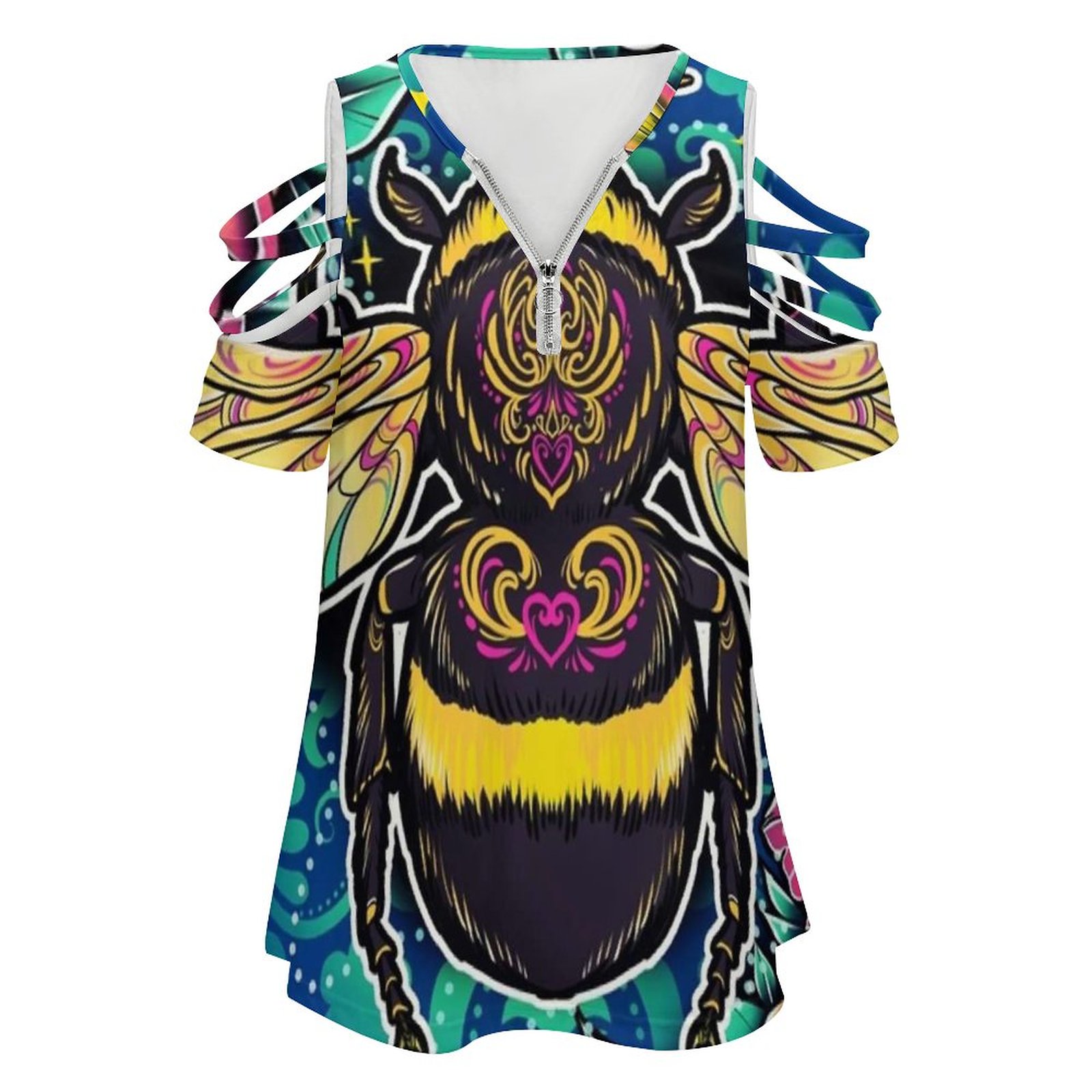 New Fashion Zip Off Shoulder T - огляд і ціна Women Accessories Vector