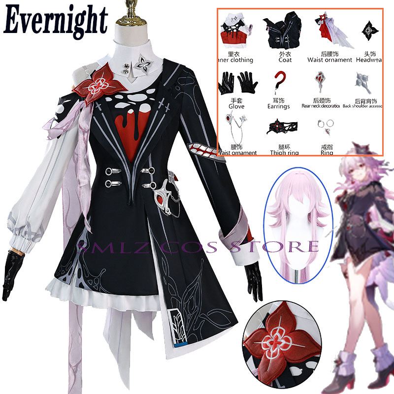Newly Evernight Cosplay Honkai - огляд і ціна Women'S Anime Accessories
