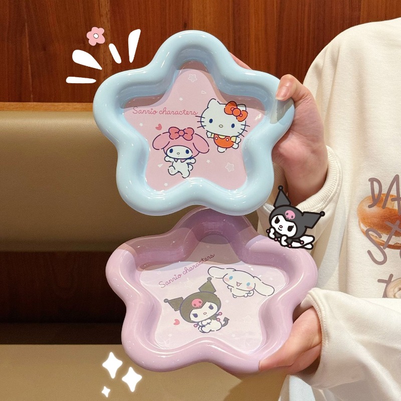 Cartoon Cat Print Ceramic Dinn - огляд і ціна Women Accessories Combo
