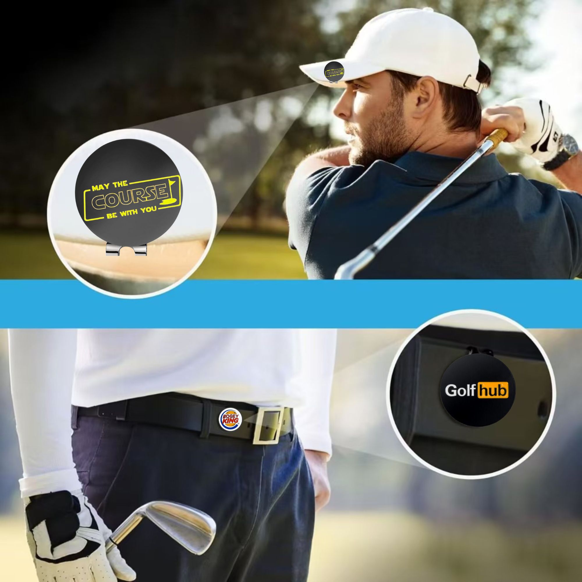 3 Pcs Funny Golf Ball Markers  - огляд і ціна Women'S Golf Accessories