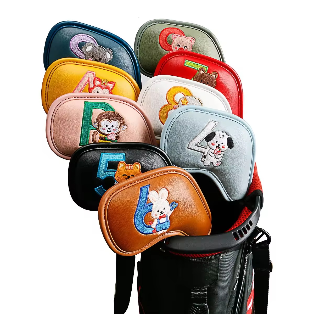 9Pcs Cute Cartoon Animal Golf  - огляд і ціна Women'S Golf Accessories