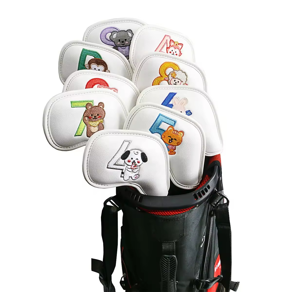 9Pcs Cute Cartoon Animal Golf  - огляд і ціна Women'S Golf Accessories