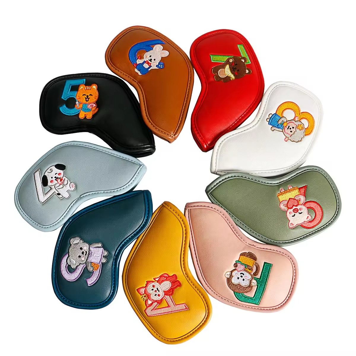 9Pcs Cute Cartoon Animal Golf  - огляд і ціна Women'S Golf Accessories