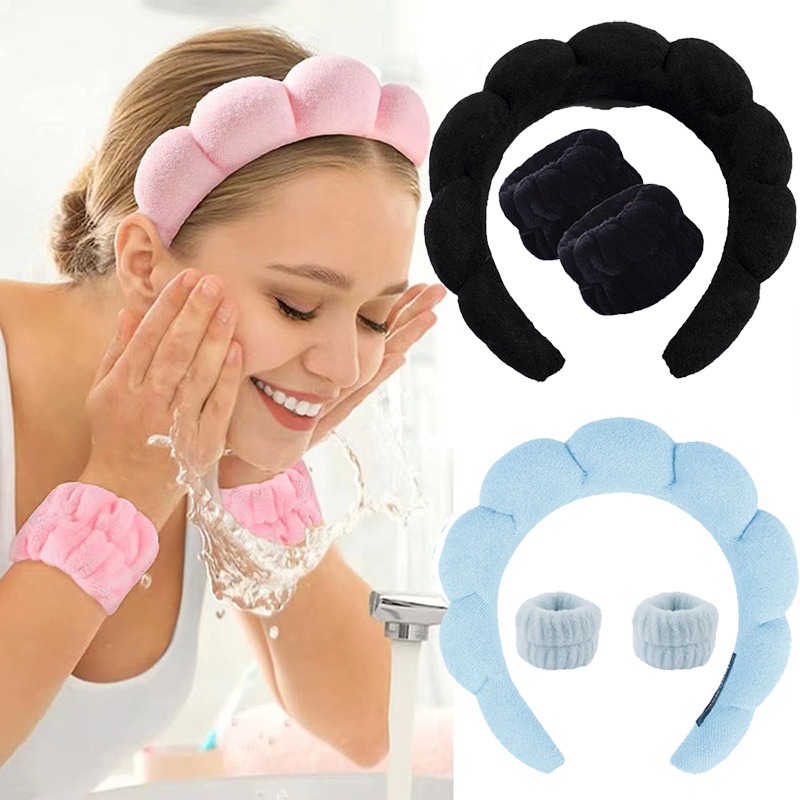 3Pcs/set Makeup Headband Puffy - огляд і ціна Women Accessories Combo