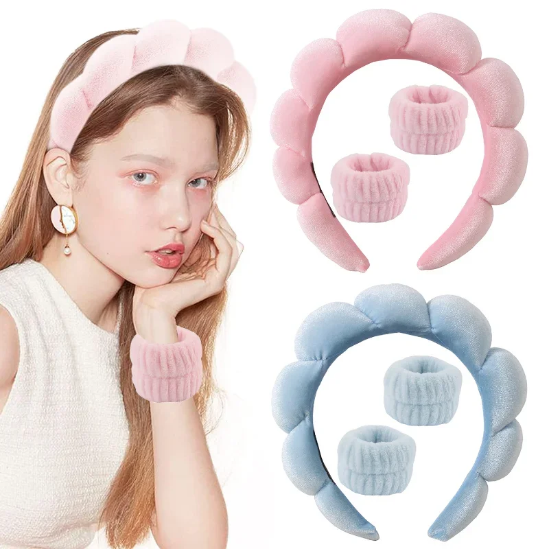 3Pcs/set Makeup Headband Puffy - огляд і ціна Women Accessories Combo