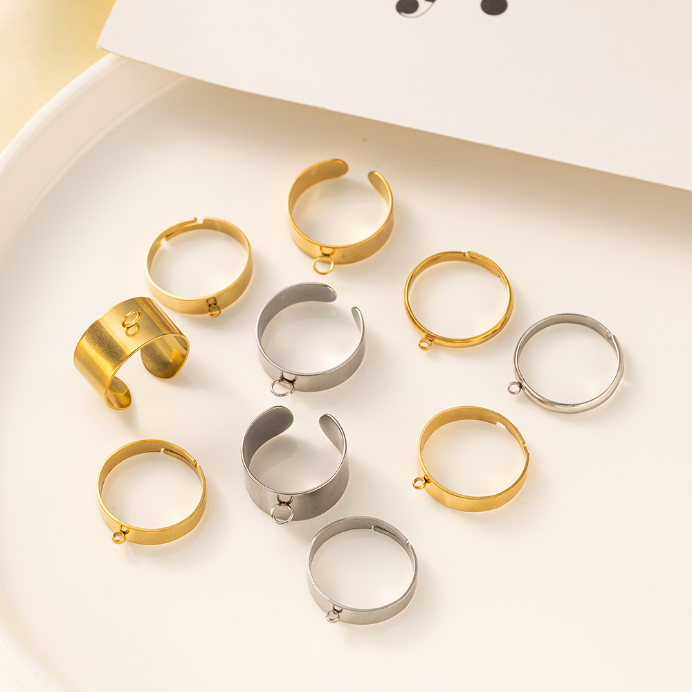 5pcs/Lot Stainless Steel Gold  - огляд і ціна Ring Set Adjustable