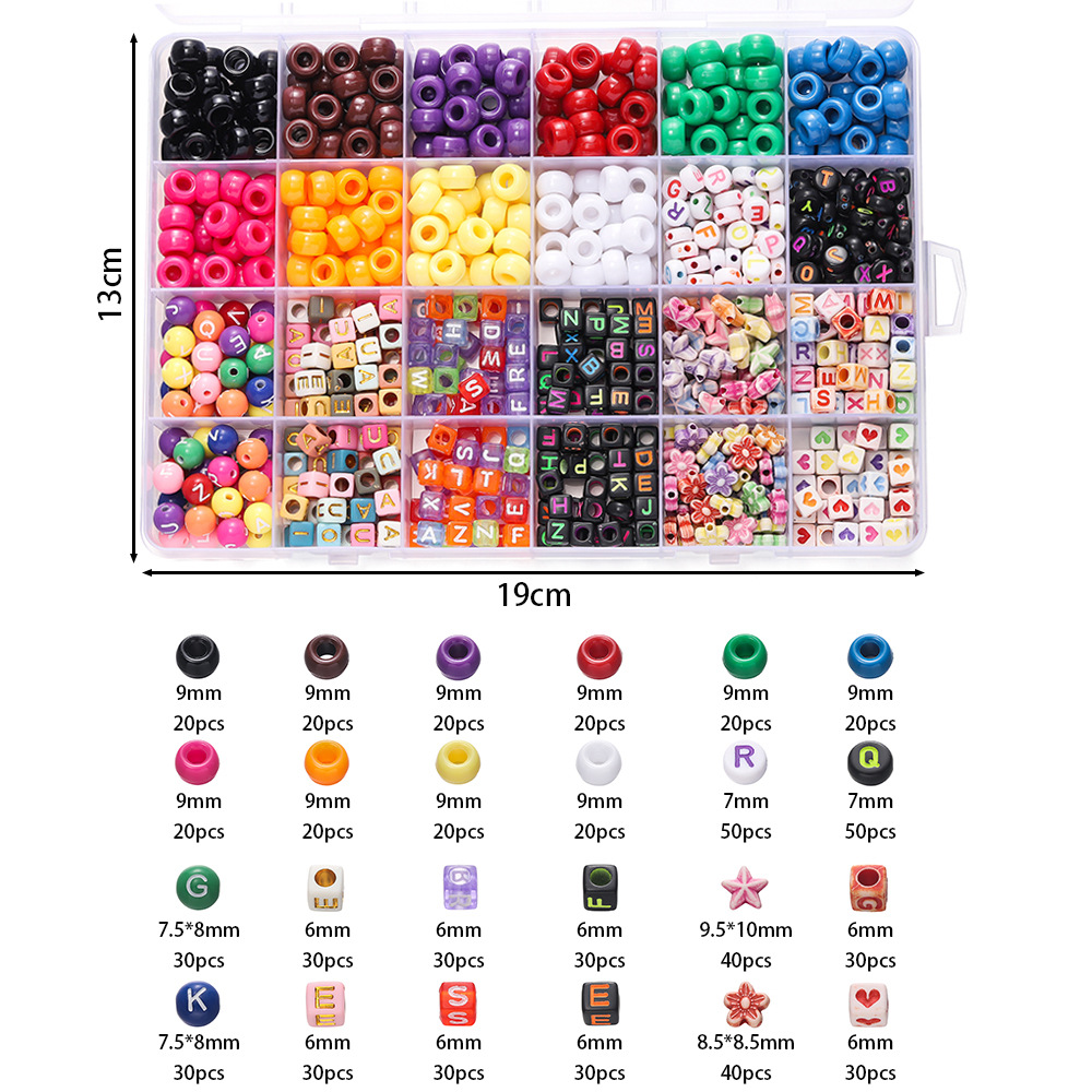 1 Box Colorful Acrylic Pony Be - огляд і ціна Women Accessories Gift Box