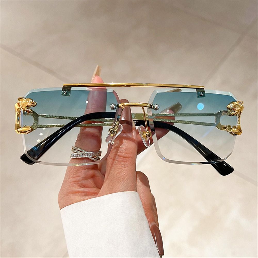 Trendy Double Bridge Rimless S - огляд і ціна Sunglasses Oversized Square